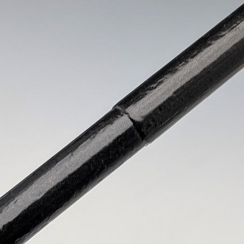 1920年代 アンティーク ブラックシャフト 曲がりハンドル ステッキ 杖 91cm